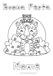 Disegno gratuito Tigre Bambino Animale Animali selvatici dell'Africa Adulto