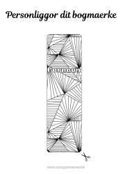 Gratis tegning Læseklip Zentangle Geometriske former