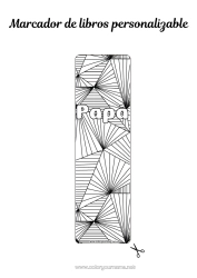 Colorear gratis Marcador Zentangle Formas geométricas Triángulo