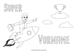 Kostenlose Zeichnung Papa Held Rakete Pokal, Trophäe, Medaille Trainer Besser Flugzeuge Wettbewerbe und Belohnungen