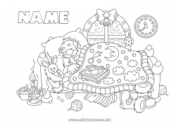 Free coloring Santa Claus Christmas
