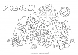 Coloriage gratuit Père Noël Noël