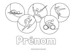 Dessin gratuit Sport Sports nautiques Gymnastique Sports artistiques Compétitions et récompenses Natation Jeux Olympiques