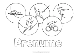 Desen liber de colorat Sport Sporturi nautice Gimnastică Sporturi artistice Competiții și premii Înot Jocurile Olimpice
