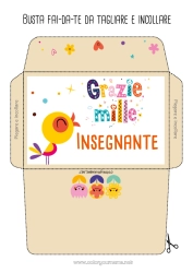 Pagina da colorare per bambini Fiori Uccello Busta Tata Uccelli e mammiferi volanti Allenatore Grazie Competizioni e premi Busta da stampare