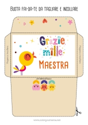 Colorazione gratuita Fiori Uccello Estate Primavera Animale Busta Tata Uccelli e mammiferi volanti Allenatore Grazie Competizioni e premi Busta da stampare