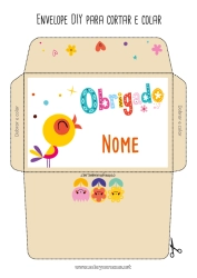 Desenho grátis Flores Pássaro Envelope Babá Pássaros e mamíferos voadores Treinador Obrigado Competições e Prêmios Envelope para imprimir