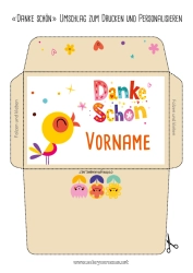Kostenlose Zeichnung Blumen Vogel Umschlag Kindermädchen Vögel und fliegende Säugetiere Trainer Danke Wettbewerbe und Belohnungen Bedruckbare Umschläge