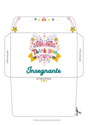 Pagina da colorare per bambini Cuore Busta Grande cuore Tata Allenatore Grazie Competizioni e premi Busta da stampare