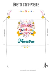 Colorazione gratuita Cuore Estate Busta Grande cuore Tata Allenatore Grazie Competizioni e premi Busta da stampare