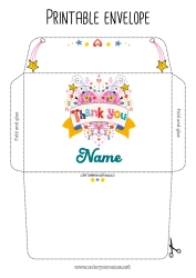 Child coloring page Heart Envelope Big heart Nanny Coach Thank you Competitions and Rewards Envelope to print