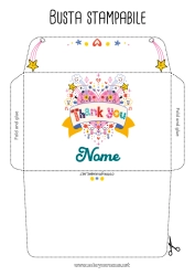 Colorazione gratuita Cuore Busta Grande cuore Tata Allenatore Grazie Competizioni e premi Busta da stampare
