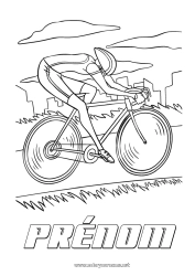 Coloriage à personnaliser Sport Véhicules Vélo Véhicules à deux roues Autres sports