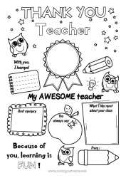 Free colouring Children's activities Positive Mistress/Master Super badge Thank you. Best Education professions