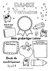 Kostenlose Zeichnung Junge Kinderaktivitäten Positiv Lehrer/Lehrerin Superabzeichen Danke Besser Büroberufe