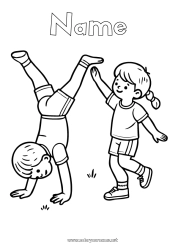 Free drawing Sport Child Gymnastic Artistic sports