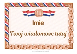 Kolorowanka za darmo Piłka nożna Sport Taniec Bieg Mistrz Koszykówka Siatkówka Sporty drużynowe Gimnastyka Sporty artystyczne Tenis Sporty rakietowe Sztuki walki Zawody i nagrody Inne sporty Ping pong Badminton Balet Piłka ręczna Jeździectwo Boks Igrzyska Olimpijskie Golf Dyplom Brąz Trzecie miejsce