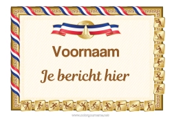 Kleurplaat aanpassen Voetbal Sport Beker, trofee, medaille Race Kampioen Volleybal Teamsporten Watersporten Gymnastiek Artistieke Sporten Tennis Racketsporten Vechtsporten Wedstrijden en beloningen Andere sporten Tafeltennis Badminton Handbal Paardrijden Boksen Zwemmen Olympische Spelen Golf Diploma Goud Eerste plaats - winnaar