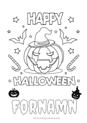 Gratis färgläggning Pumpa Halloween Anmälan 