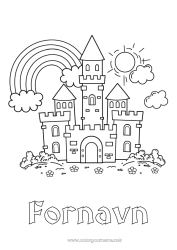 Gratis tegning Slott Eventyr