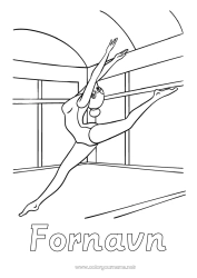Gratis tegning Sport Dans. Gymnastikk Kunstnerisk sport