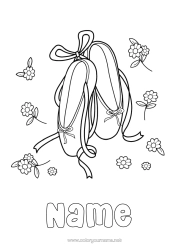 Colouring to customise Sport Dance Shoe Artistic Sports Ballet