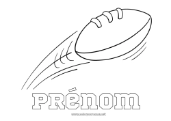 Dessin gratuit Football Sport Ballons Rugby Sports d'équipe
