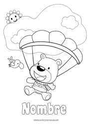 Dibujo libre Llevar Sport Animales Animales del bosque Paracaídas