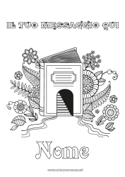Colorazione gratuita Libro Lettura Porta