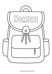 Dibujo libre Mochila escolar Regreso a clases Útiles escolares