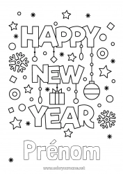 Coloriage gratuit Bonne année