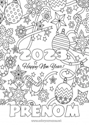 Coloriage gratuit 2023 Bonne année