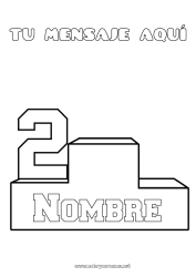 Dibujo libre Sport Competitions and Rewards Podio Segundo lugar