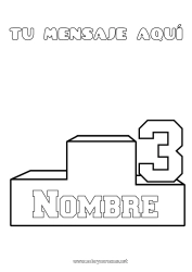 Dibujo libre Sport Competitions and Rewards Podio Tercer lugar