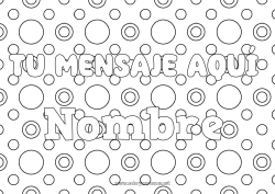 Dibujo libre Nombre decorado Formas geométricas Fondo decorativo Círculo, redondo