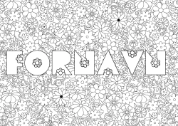 Gratis tegning Blomster Dekoreret navn Dekorativ baggrund