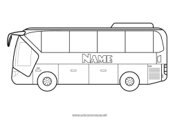Free drawing Vehicles Bus, coach Ground public transport