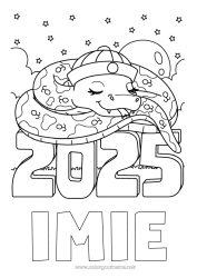 Rysunek za darmo Szczęśliwego Nowego Roku! Chiński Nowy Rok Wąż Gady 2025