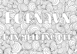 Gratis fargelegging Dekorert navn Snegler Marin eller akvatisk dyr Dekorativ bakgrunn