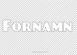 Gratis färgläggning Utsmyckat namn Geometriska former Dekorativ bakgrund Ränder