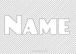 Free colouring Decorated name Geometric shapes Decorative background Stripes