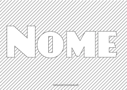 Desenho grátis Nome decorado Formas geométricas Fundo decorativo Listras