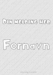 Gratis fargelegging Dekorert navn Geometriske former Dekorativ bakgrunn Striper