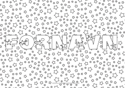 Gratis fargelegging Dekorert navn Stjerner Dekorativ bakgrunn