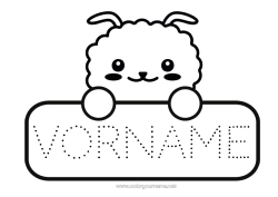 Kostenlose Malvorlage Monster Kawaii Schulbeginn Etikett