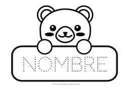 Dibujo libre Llevar Kawaii Animales Osito Animales del bosque Regreso a clases Etiquetas