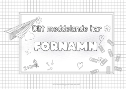 Gratis teckning Hjärta Skolstart Klassrumstavla Skolmaterial Matematik Ramar Pappersflygplan