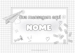 Desenho grátis Coração Volta às Aulas Quadro-negro Materiais Escolares Matemática Moldura Aviões de papel