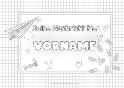 Kostenlose Zeichnung Herz Schulbeginn Klassentafel Schulbedarf Mathematik Rahmen Papierflugzeuge