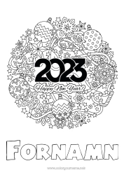 Gratis teckning 2023 Gott nytt år